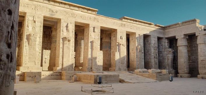 Ruinas de un templo en Egipto.